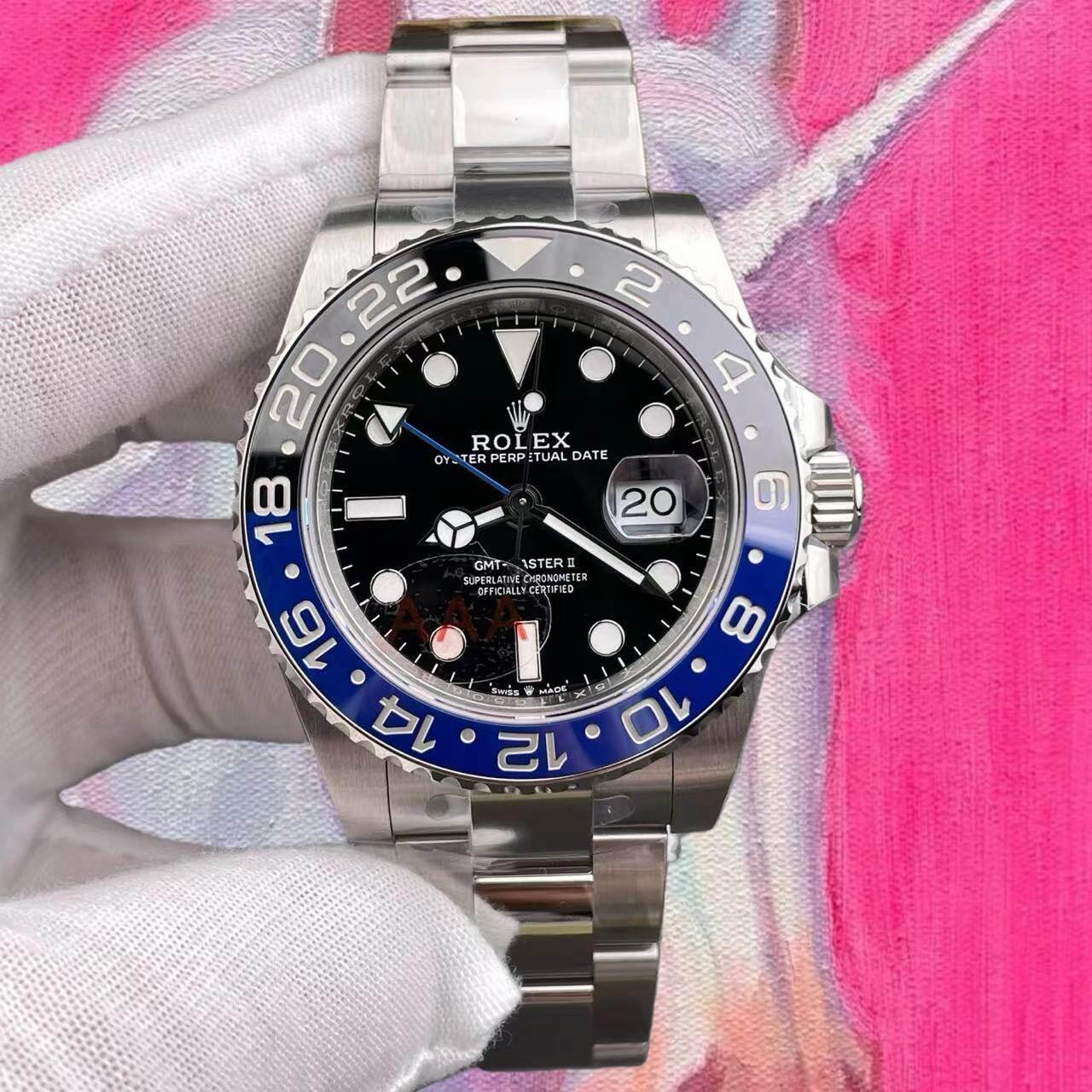 VS廠勞力士 格林尼治 國米圈GMT Batman蝙蝠俠 40mm 丹東3285機芯 