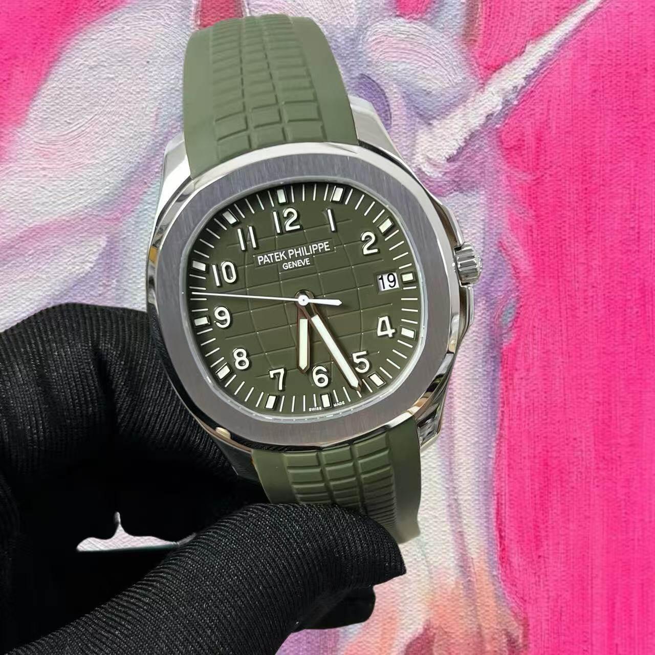 改裝定制 DDF廠PP高仿 Patek Philippe 百達翡麗 手雷 AQUANAUT 5168G 牛油果
