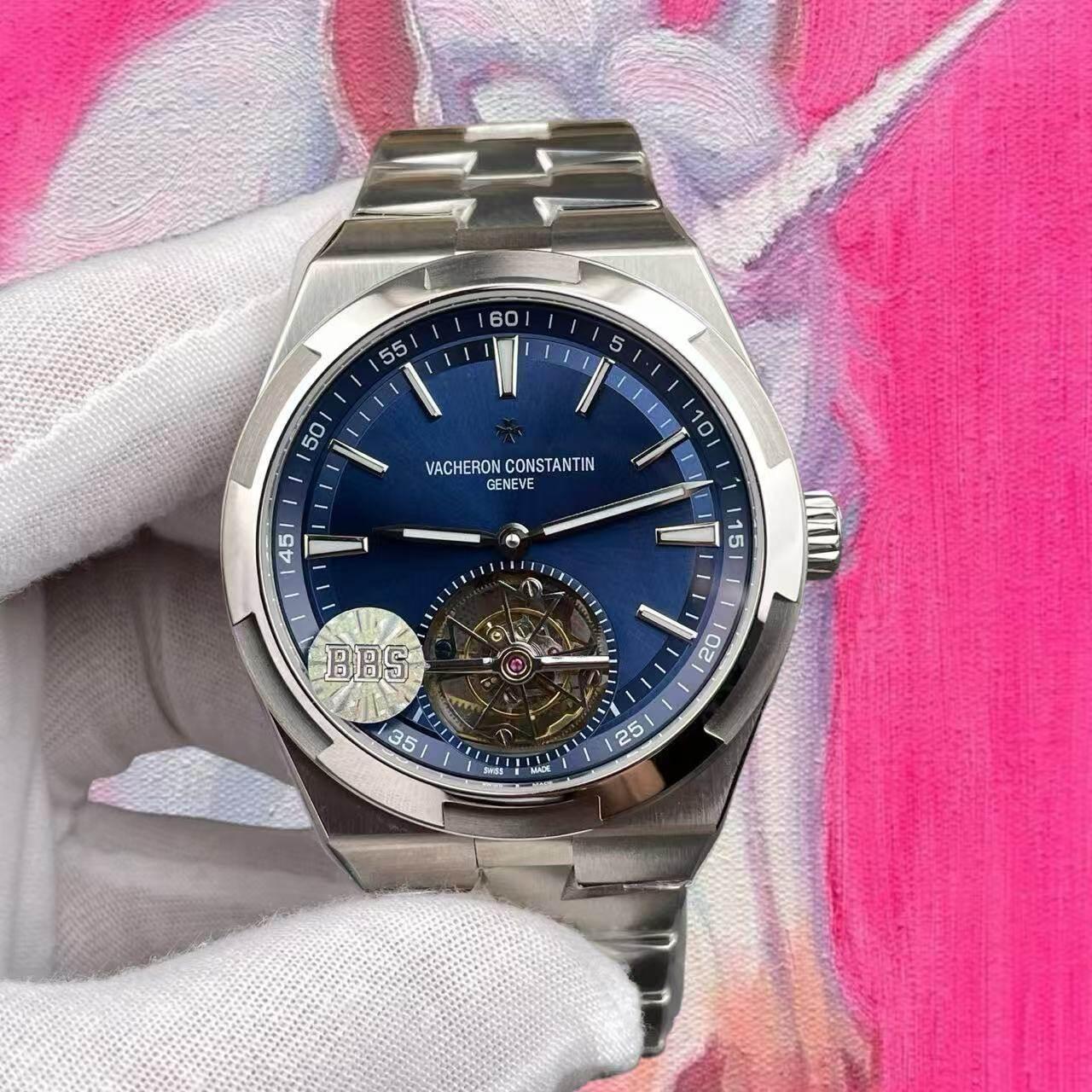BBS廠 江詩丹頓 縱橫四海 6000V 藍盤 42.5mm 陀飛輪