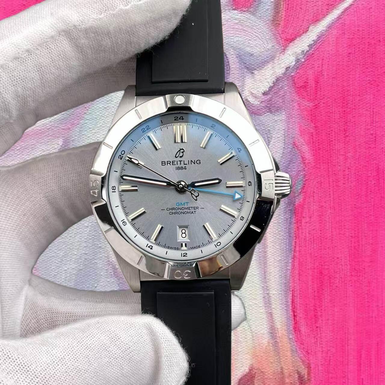 BLS廠 高仿百年靈機械計時GMT 冰藍盤 40mm 2836機