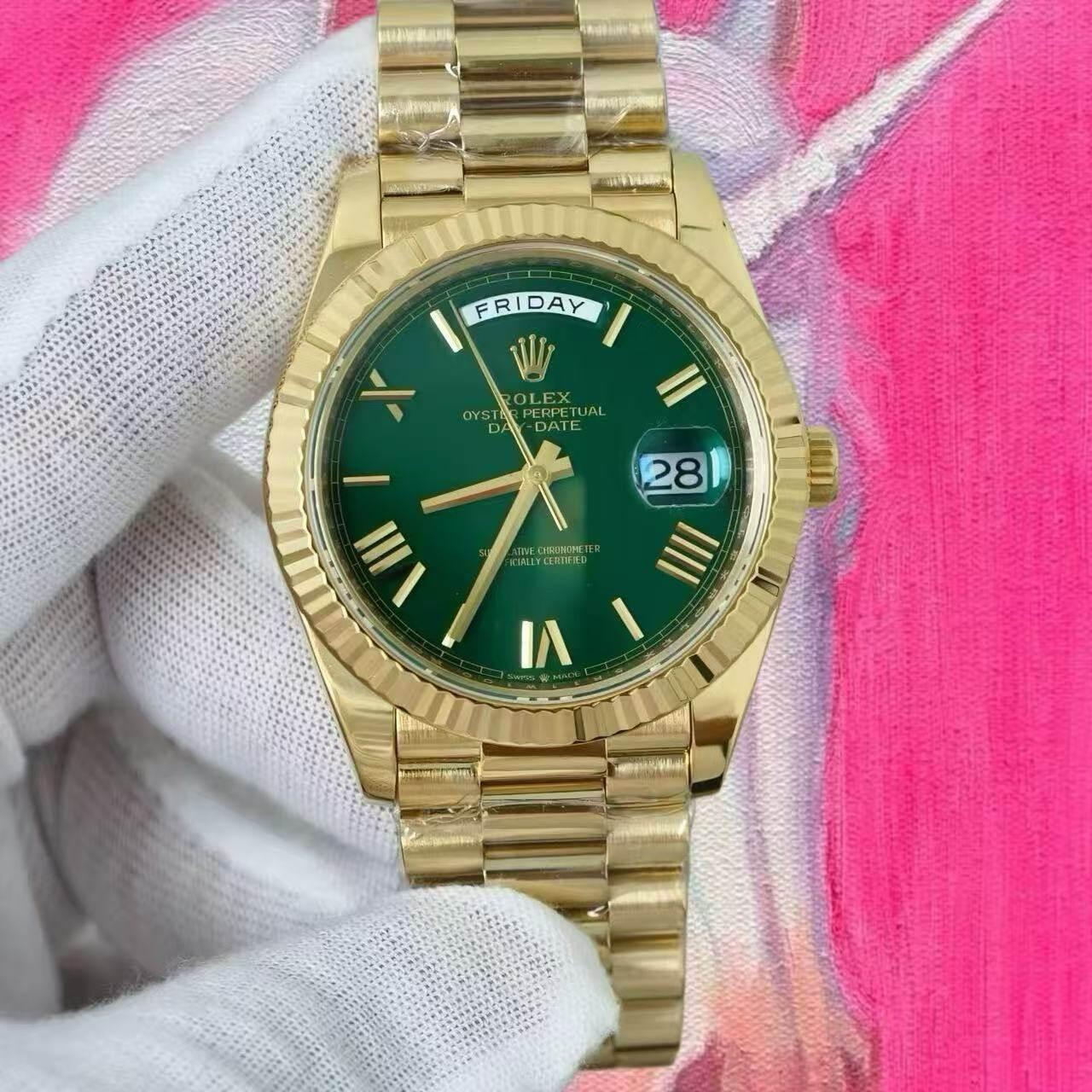 改裝定制 高仿ROLEX  CBD廠勞力士DD Dateday 賭桌綠 40mm
