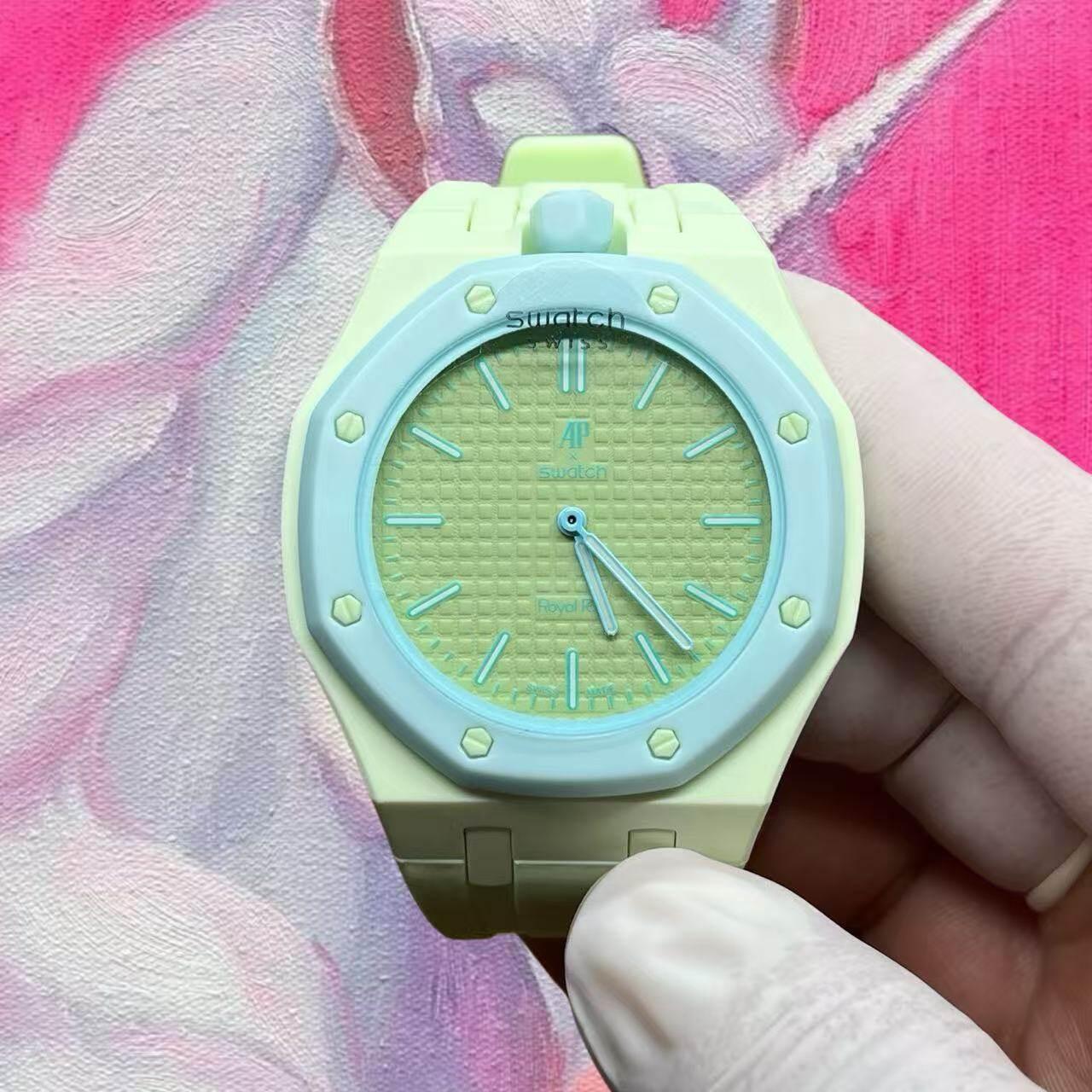 高仿 Audemars Piguet x Swatch Royal Oak 愛彼聯名斯沃琪 皇家橡樹